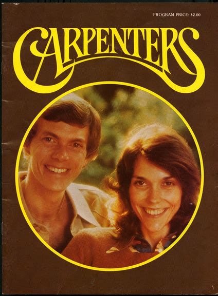 Carpenters Tour Program Music Posters Limited Runs