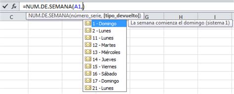 Calcular el número de semana en Excel Excel Total