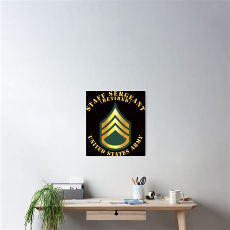 Army Staff Sergeant Ssg Retired Poster For Sale By Twix123844