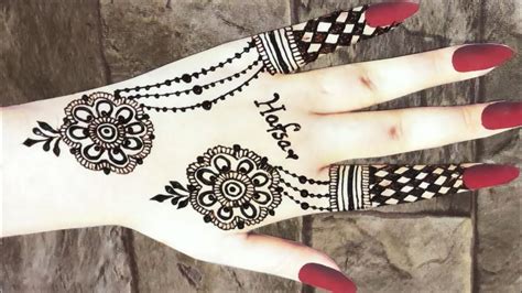 Simple Mehndi Design Vlog 2 By Hafsa Raja Henna Design Simple