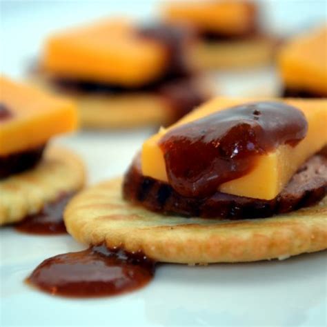 Smoked Sausage And Cheese Crackers Appetizer Extraordinary Bbq