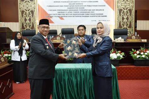 Pemkab Pj Bupati Hadiri Penutupan Rapat Paripurna Penetapan Rancangan