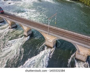 Industrial Effluent Pipeline Discharging Liquid Industrial Stock Photo