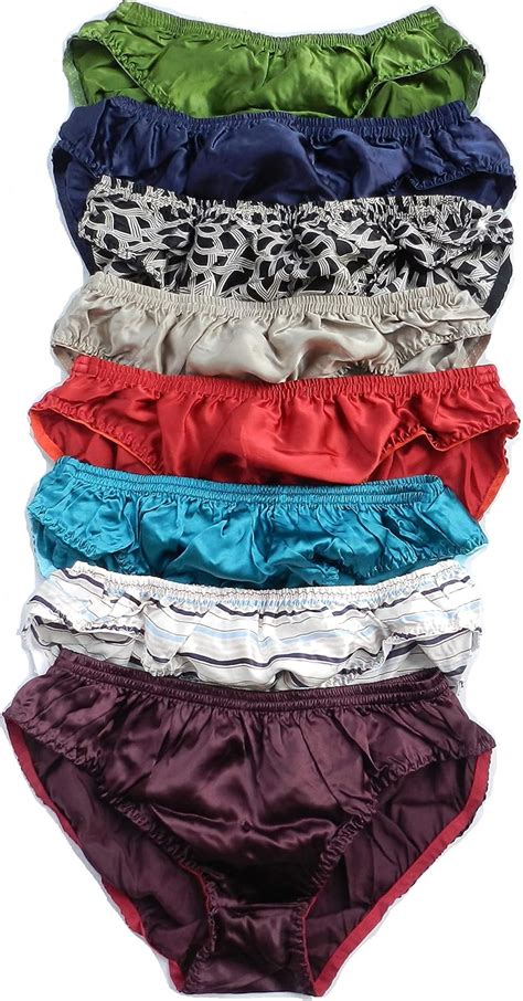 Qianya Men S Bikini Briefs 100 Pure Silk 6 Pairs In One Economic Pack Amazon Co Uk Clothing