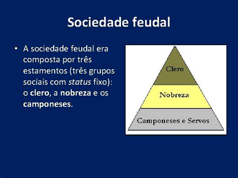 Feudalismo O Feudalismo Foi Um Modo De Organizao