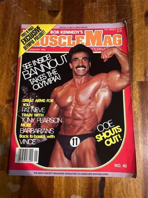 MUSCLEMAG BODYBUILDING MUSCLE Magazine Mr Olympia SAMIR BANNOUT 1 84 3