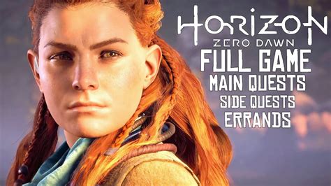 Horizon Zero Dawn DLC FULL GAME Main Side And Errand Quests