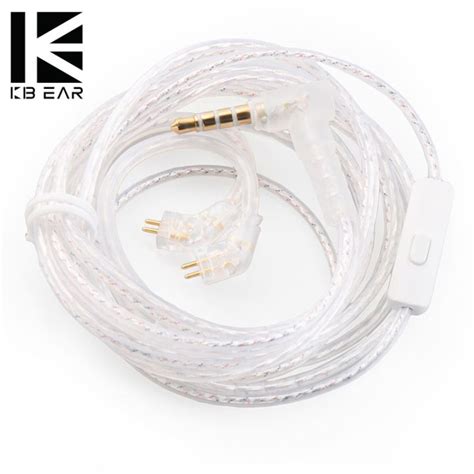 KBEAR ST10 High Purity Silver Plated Upgrade Cable KZ B Type QDC 2PIN 3