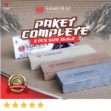 Jual Samurai Asahan Batu Asah 15 X 5 X 2 Cm Paket 3 Pcs GRIT 4000