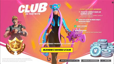 Prochain Skin Du Club De Fortnite Youtube