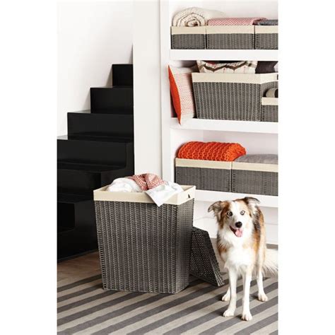 Grey Montauk Rectangular Hamper Stylish And Functional