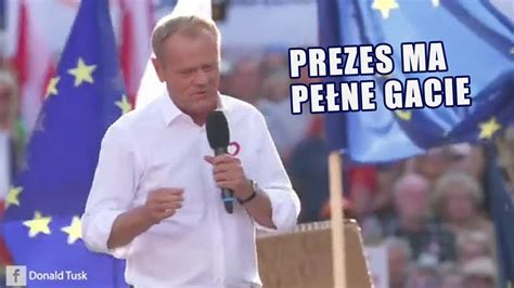 Pełne gacie Prezesa bojówki Kaczyńskiego i precz z Kaczorem wizyta