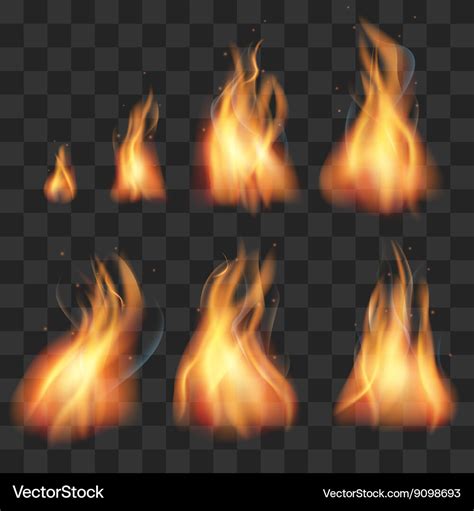 Cartoon Fire Flame Sheet Sprite Animation Vector Set