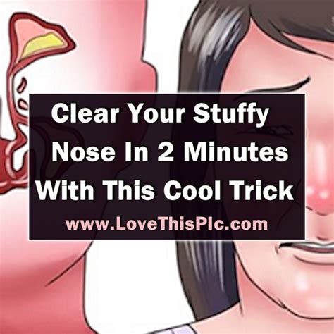 Learn How Clear Your Stuffy Nose In 2 Minutes With This Easy Trick