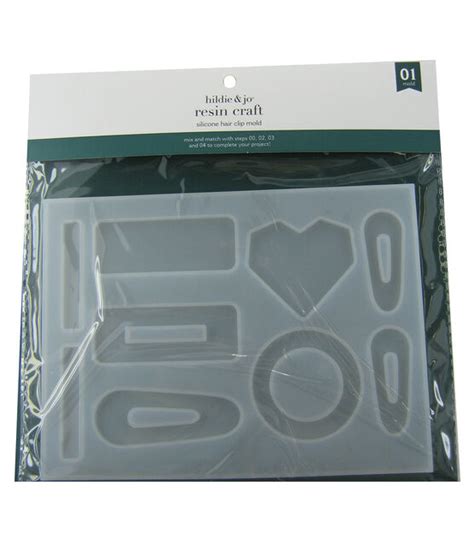 Hildie And Jo Resin Craft 9 Cavity Basic Hair Clip Silicone Mold Joann