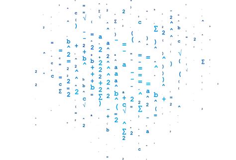 Light BLUE vector cover with math elements. 11409191 Vector Art at Vecteezy