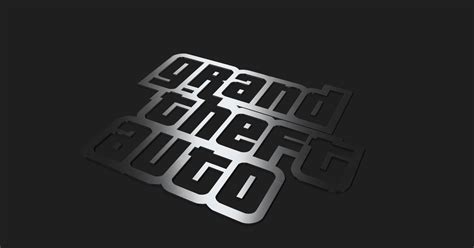 Grand Theft Auto Gta Logo By Toxicmaxi Download Free Stl Model