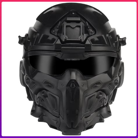 Casco táctico de cobertura completa para Paintball Airsoft Cs cascos