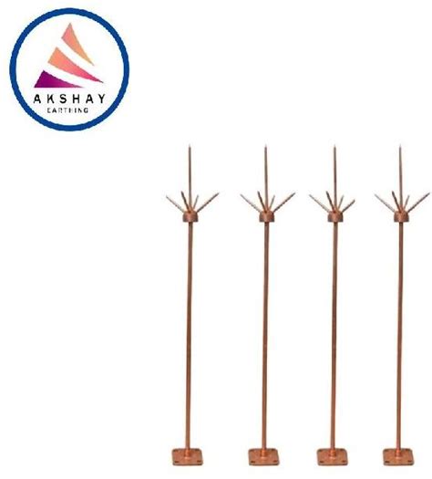 Copper Solid Lightning Arrester For Industrial Use Feature Easy To