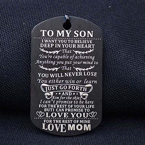 Cadeau Pour Fils De La Part De Maman Collier Inspirant Avec Pendentif