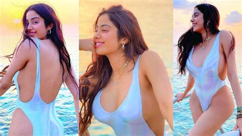 Janhvi Kapoor Jumps Into Silver Bikini In Maldives Resort Watervilla