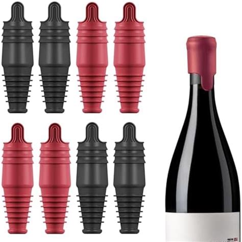 Amazon Sisbroo Silicone Wine Stopper Reusable Wine Bottle Stopper