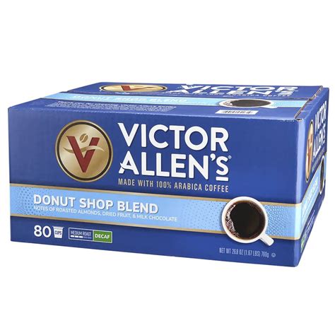 Victor Allen’s Decaf Medium Roast Decaf Donut Shop Blend Coffee Cups 80 Count