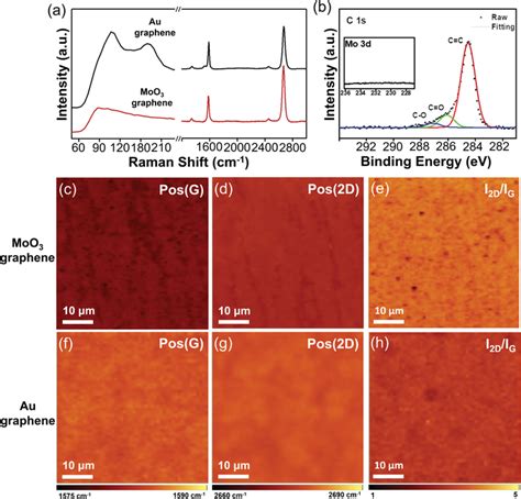 A Representative Raman Spectrum Of Moo Graphene Red Line And