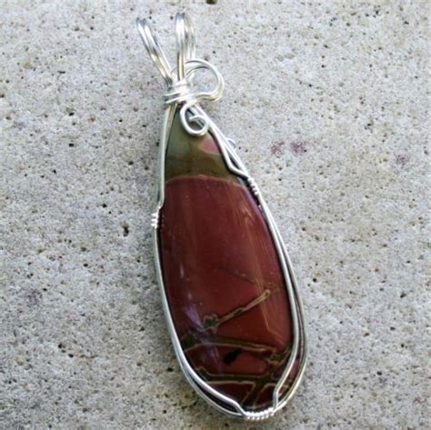 Cherry Creek Jasper Silver Wrapped Pendant 03