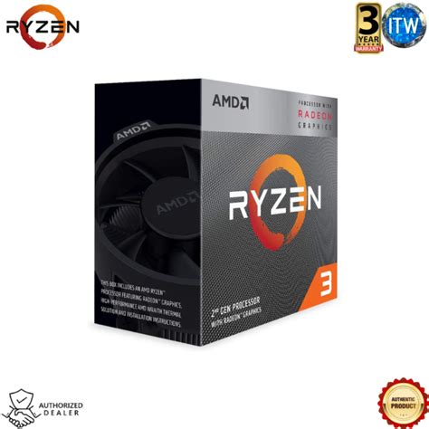 AMD Ryzen 3 3200G 4 Core Unlocked Desktop Processor With AMD Radeon