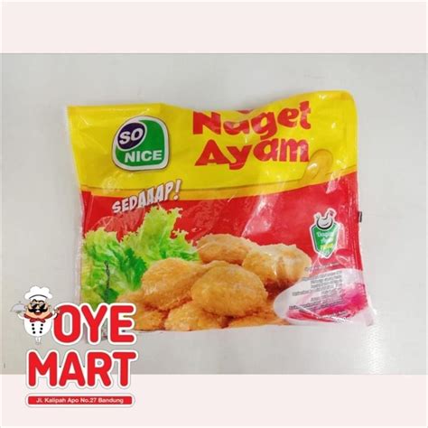 Jual So Nice Sedap Chicken Nugget Ayam Naget Ayam 500gram Shopee