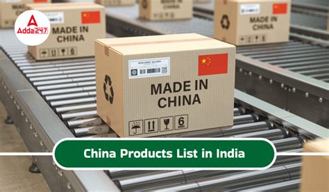 China Products List in India