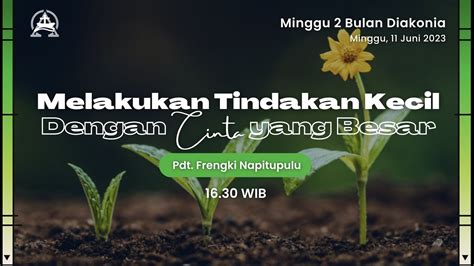 Ibadah Muda Gki Kwitang Minggu Juni Youtube