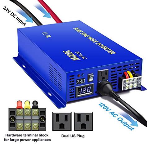 Xyz Invt W Pure Sine Wave Inverter V Dc To V Ac Surge