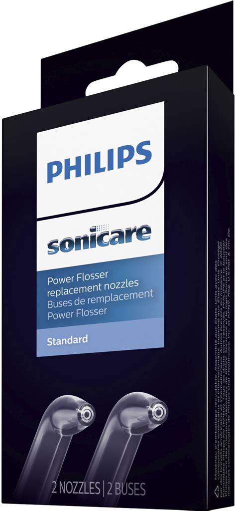 Best Buy: Philips Sonicare Power Flosser Standard Tips (F1), 2pk, White ...