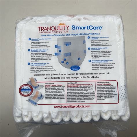 Tranquility SmartCore Disposable Briefs Medium Pack Of 12 2312 Adult