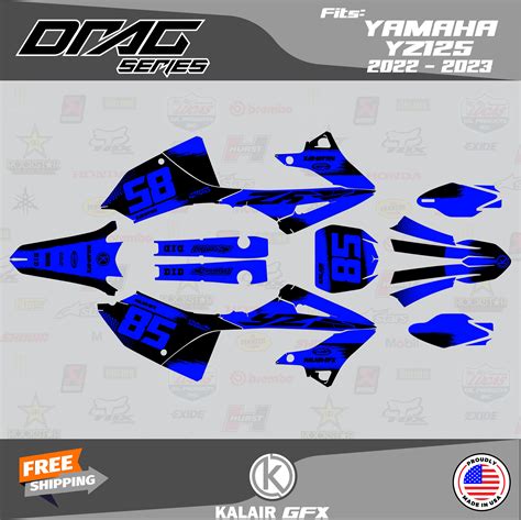 Kalair Gfx Graphics Kit For Yamaha Yz Drag Series