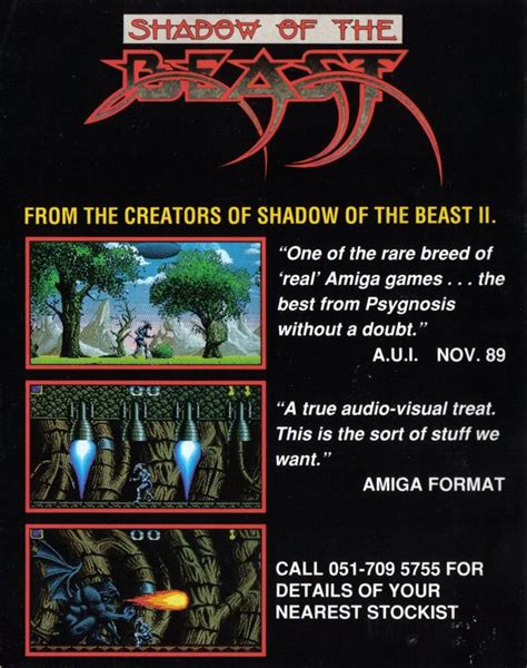 Shadow Of The Beast Ii 1990 Amiga Box Cover Art Mobygames