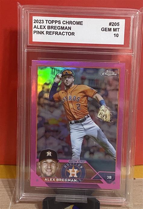 2023 Topps Chrome Pink Refractor 23205 Alex Bregman For Sale Online