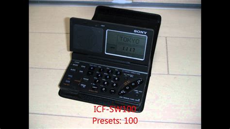 Icf Sw100 World Band Receiver Youtube