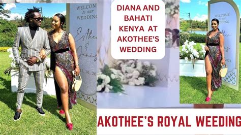 DIANA BAHATI AND BAHATI KENYA AT AKOTHEE S WEDDING ROYAL WEDDING YouTube