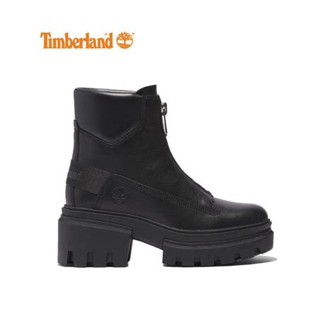 Timberland Women’s Everleigh Front Zip Boot Black Full Grain Wide Lazada