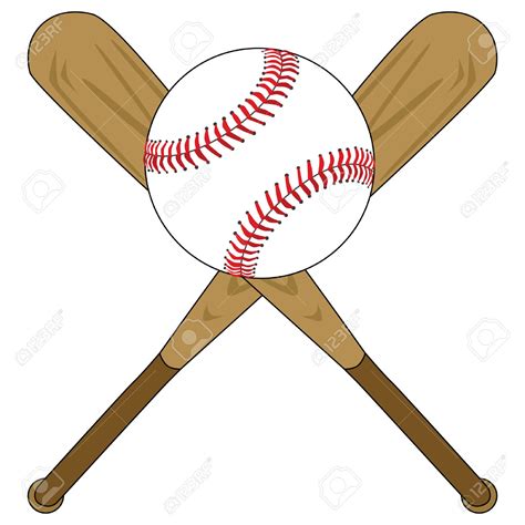 Baseball Bat And Ball Clipart | Free download on ClipArtMag