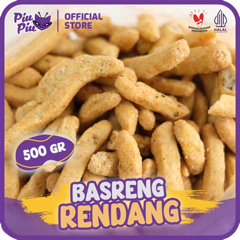 Jual Basreng Rendang G Grade A Piupiu Jajanan Original Pedas