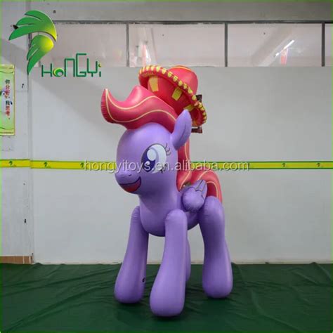 Hongyi Pvc Purple Inflatable Horse Custom Made Inflatable Horse