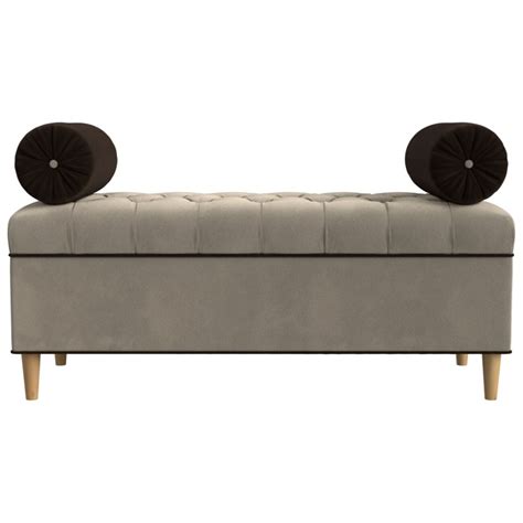 Банкетка с мягкими подлокотниками бежевая "Глория" - купить за 21218 ...