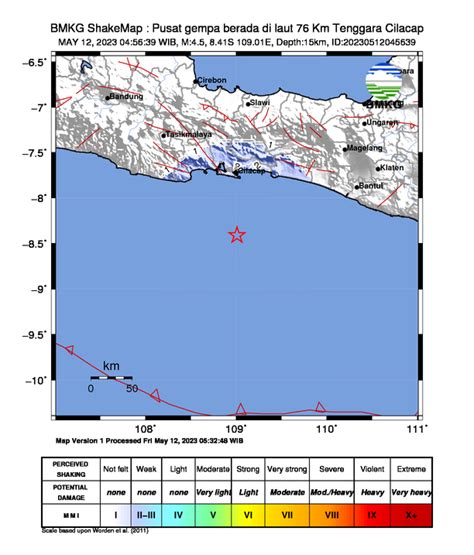 Bmkg On Twitter Gempa Update Mag Mei Wib Lok