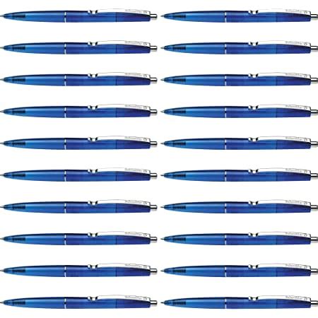 Schneider Icy Colours K20 Ballpoint Pen Transparent Blue M Tip Pack Of