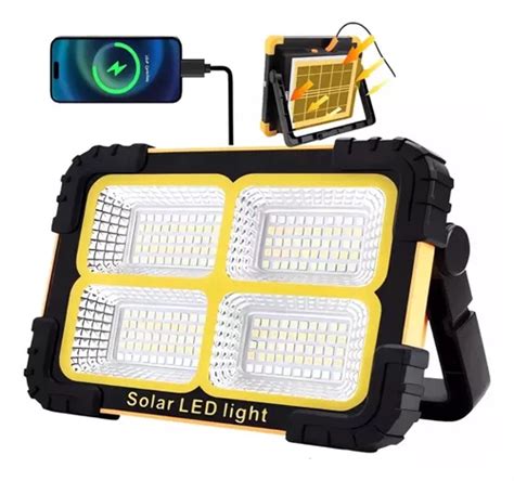 Lampara Emergencia Recargable Luz Camping Focos Led Solar Cuotas Sin