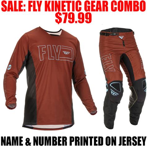 Fly Kinetic Fuel Gear Combo Rust Pro Style Mx